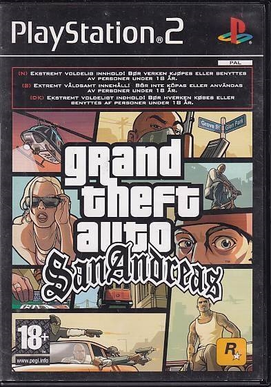 Grand Theft Auto San Andreas - PS2 - Uden manual (B Grade) (Genbrug)